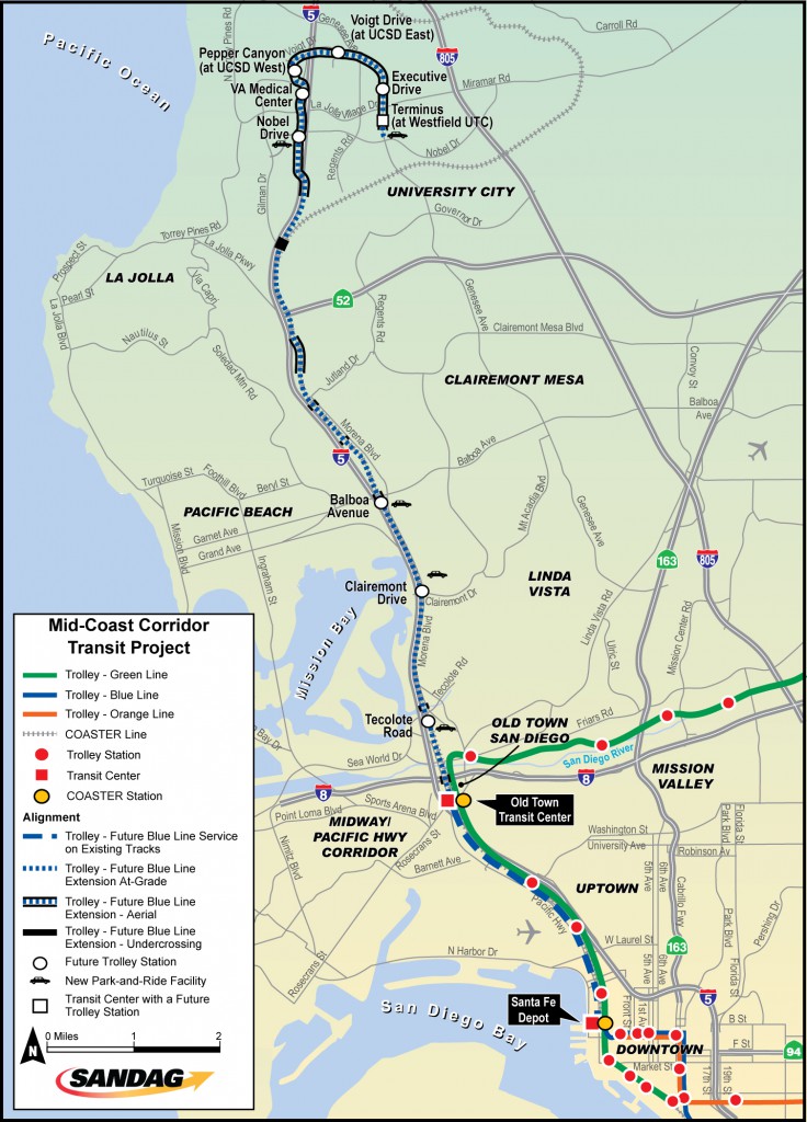 Mid-Coast Trolley – UCSD Trolley Extension