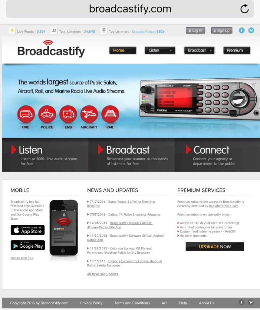 Broadcastify Police Scanner Keep up with Public Safety incidents as