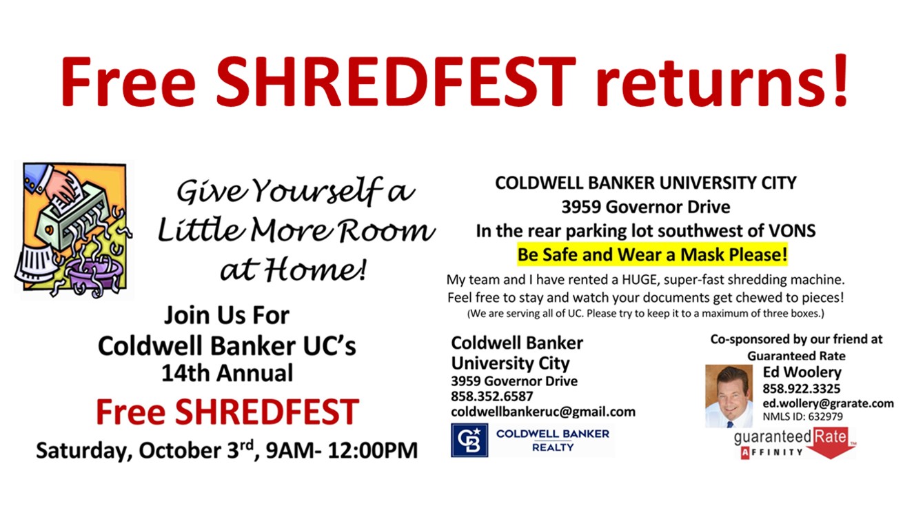 Back By Popular Demand Shredfest Returns For The 14th Year University City Community Association Ucca